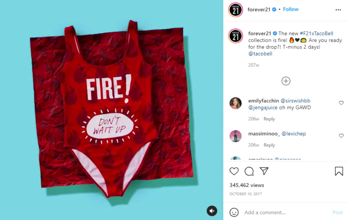 Forever 21 Instagram Collaboration